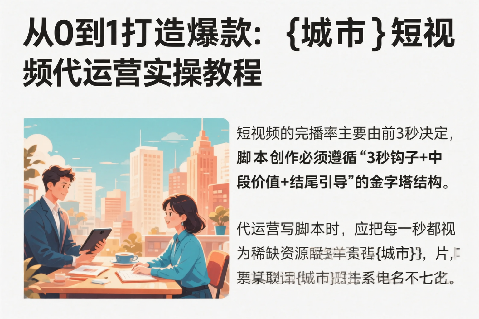 从0到1打造爆款：承德短视频代运营实操教程