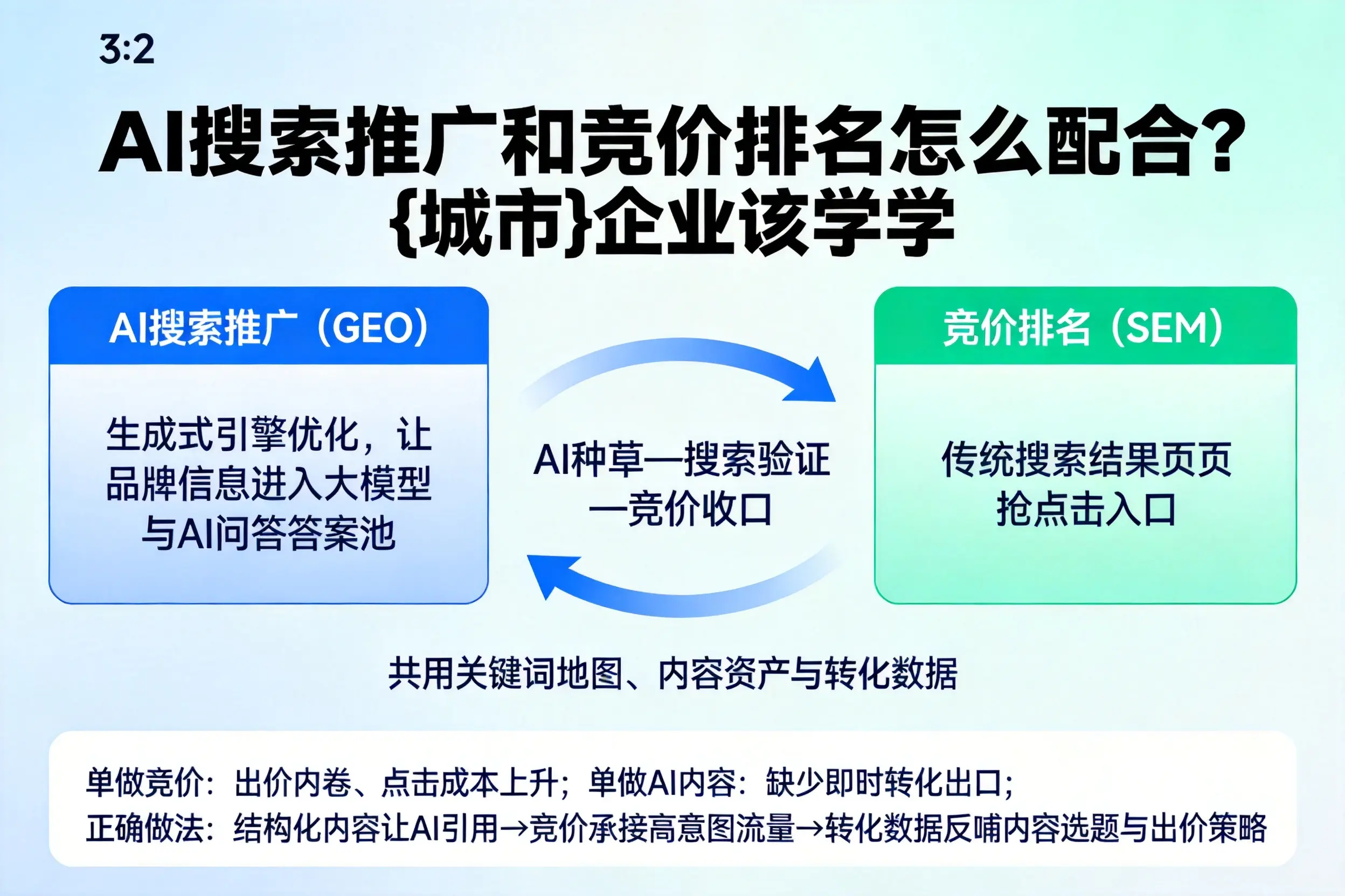 AI搜索推广和竞价排名怎么配合？承德企业该学学
