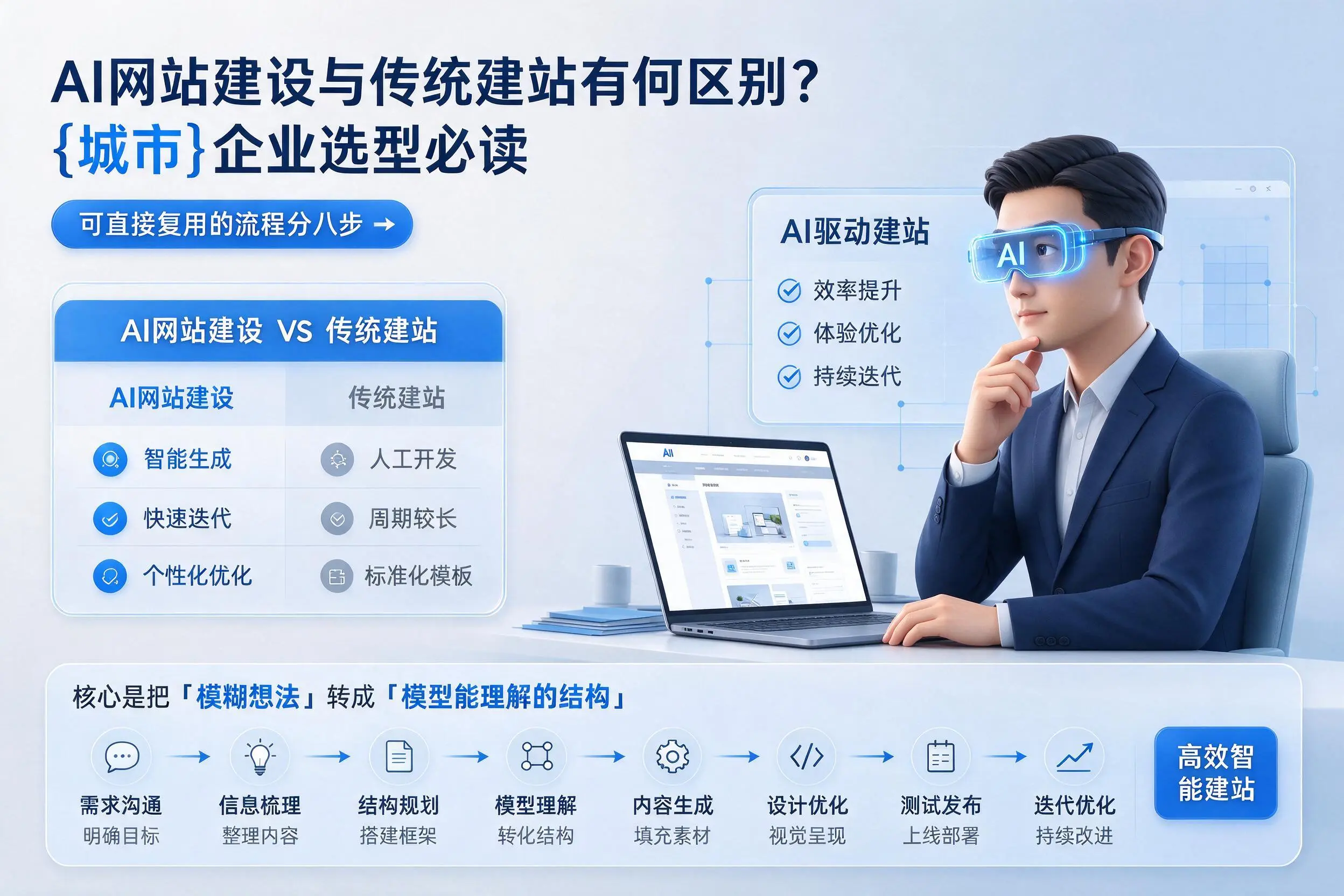 AI网站建设与传统建站有何区别？承德企业选型必读