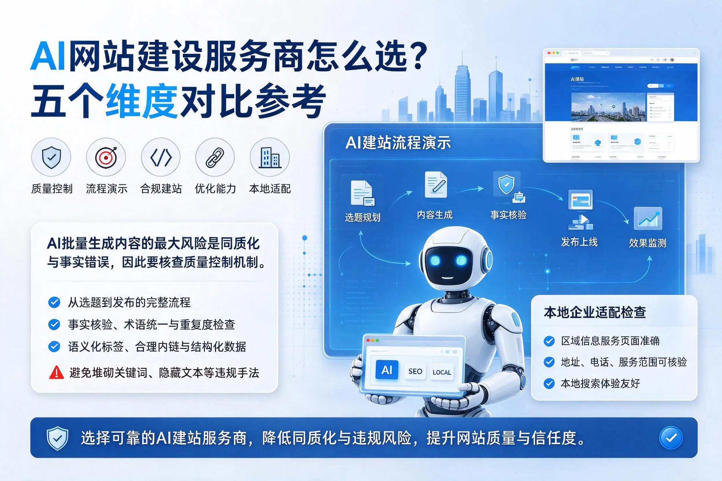承德AI网站建设服务商怎么选?五个维度对比参考